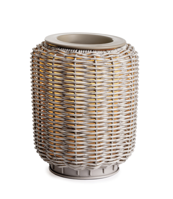 WICKER GREY ILLUMINATION FRAGRANCE WARMER