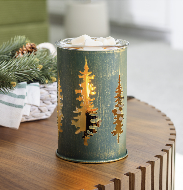GOLDEN PINES VINTAGE BULB ILLUMINATION FRAGRANCE WARMER